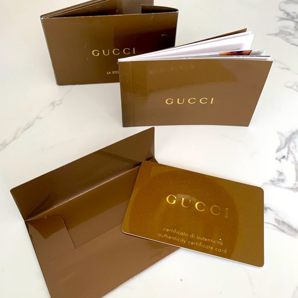 Authentic Gucci authenticity card/booklet - Picture 1 of 3